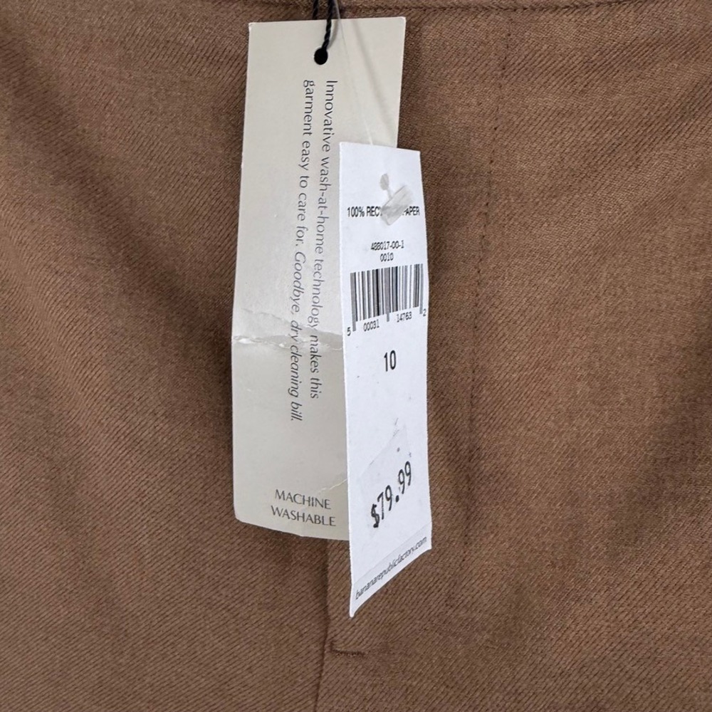 Banana Republic Factory Ryan Mid Rise Straight Leg Trouser Career Basic Size 10 - Picture 4 of 9